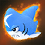 1x Blue Snuggletooth Shark Blue Snuggletooth Shark